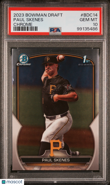 Paul Skenes - 2023 Bowman Draft Chrome BDC14 1st PSA 10
