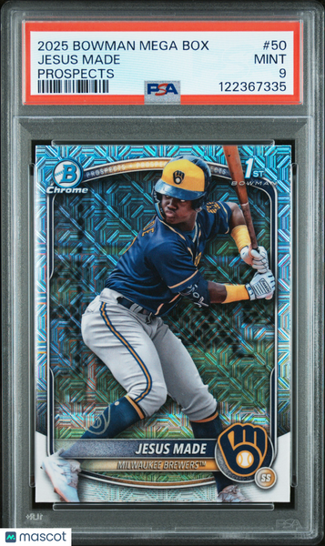 Jesus Made - 2025 Bowman Mega Box Chrome Prospects PSA 9