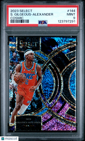 S. Gilgeous-Alexander - 2023 Panini Select Cosmic PSA 9