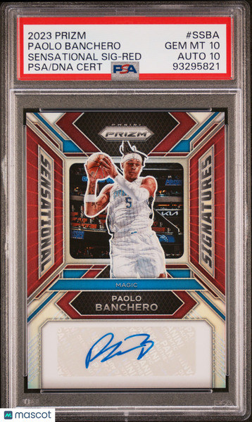 Paolo Banchero - 2023 Panini Prizm Sensational Signatures Red PSA 10 9/99
