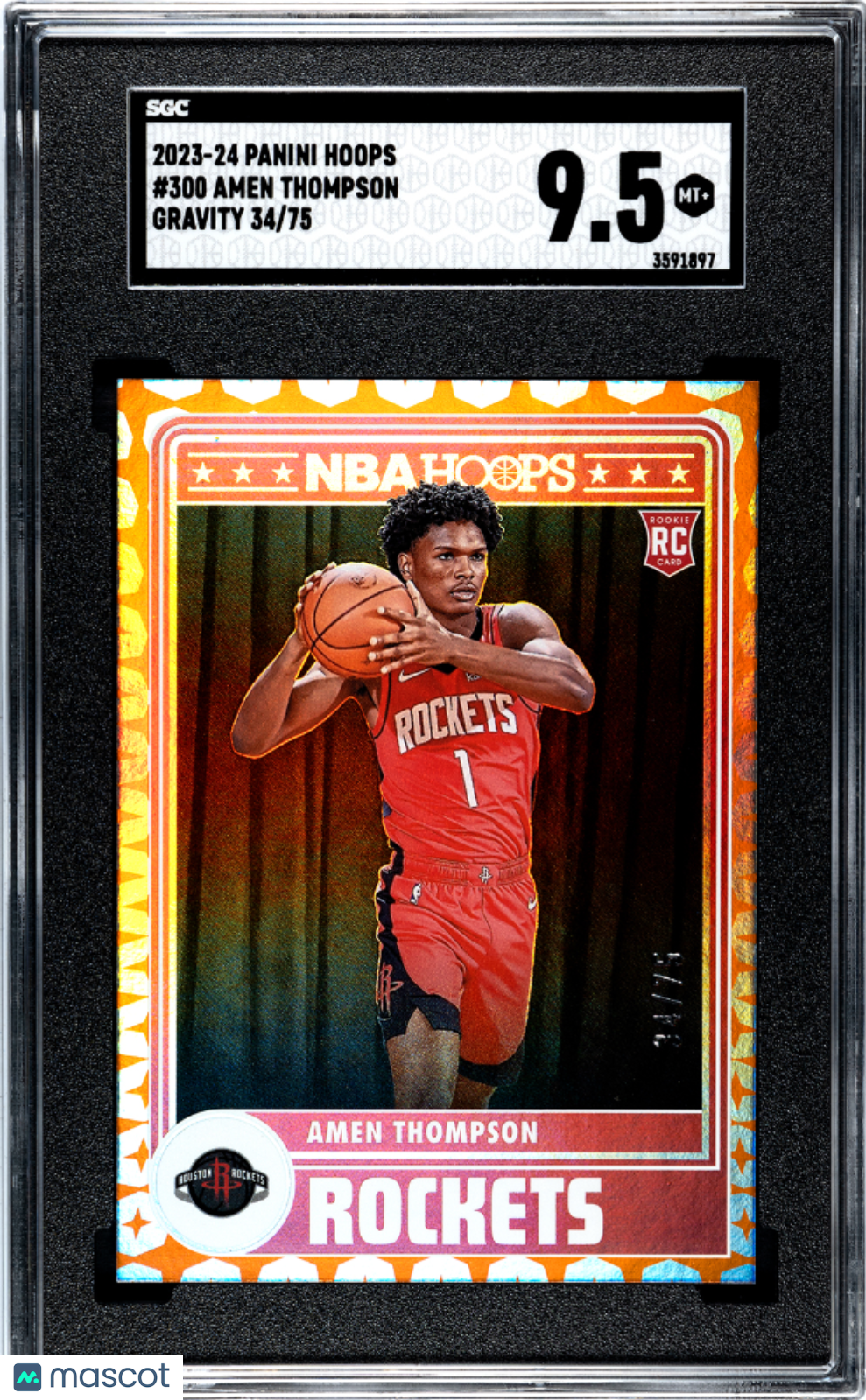 Amen Thompson - 2023 Panini Hoops Gravity SGC 9.5