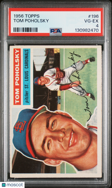 Tom Poholsky - 1956 Topps PSA 4