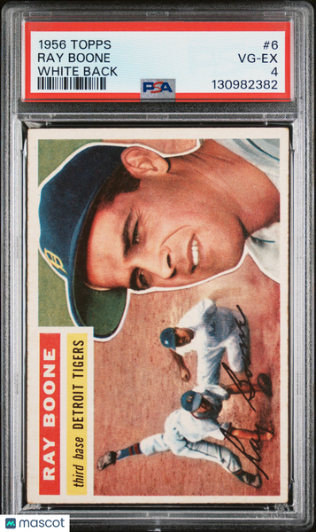 Ray Boone - 1956 Topps White Back PSA 4