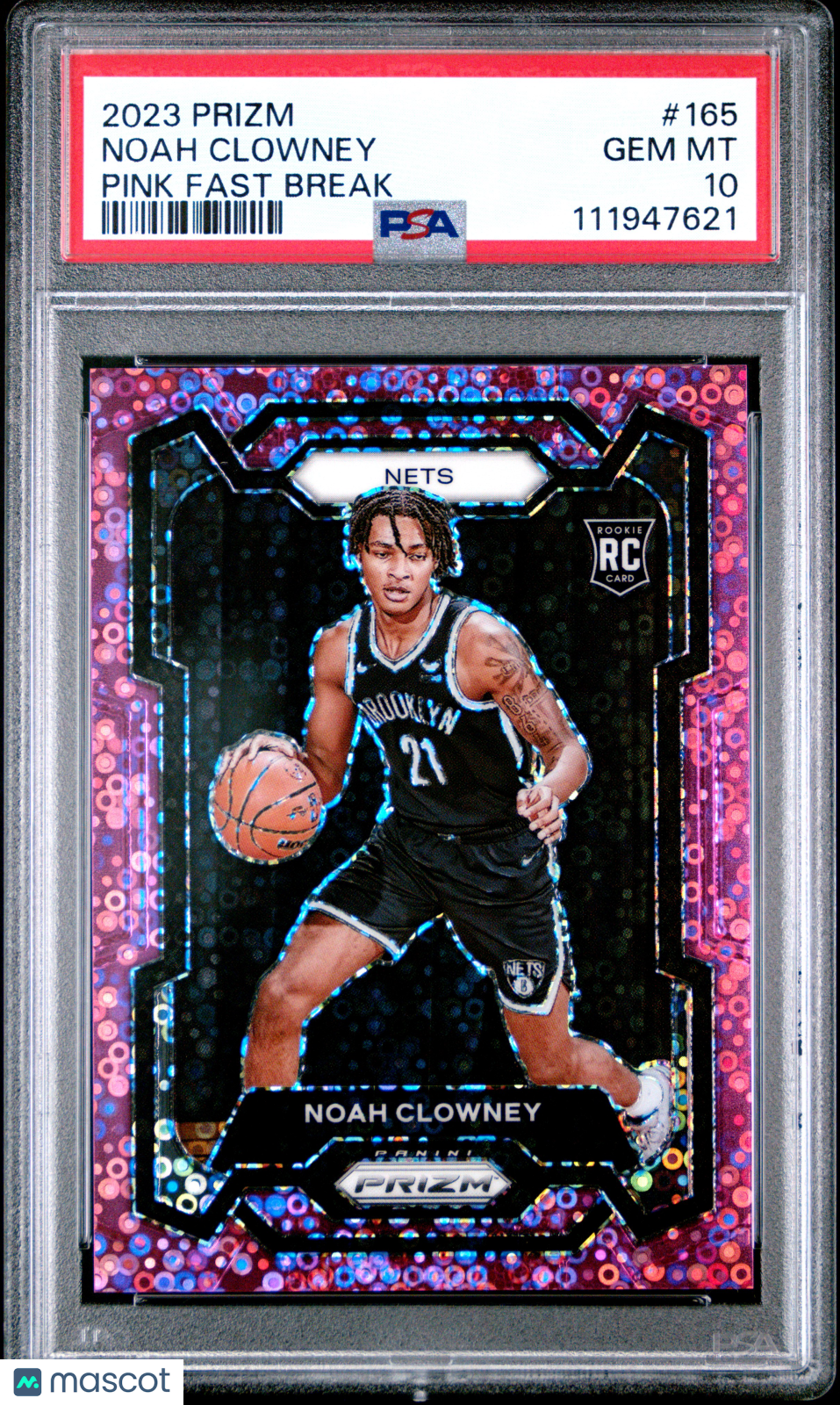 Noah Clowney - 2023 Panini Prizm Pink Fast Break PSA 10