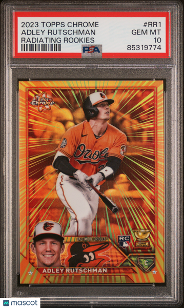 Adley Rutschman - 2023 Topps Chrome Radiating Rookies PSA 10
