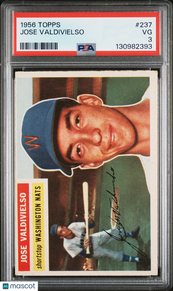 Jose Valdivielso - 1956 Topps PSA 3