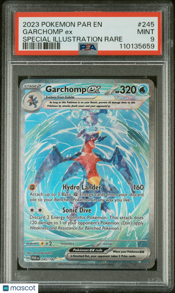 2023 Pokemon Par EN-Paradox Rift Garchomp EX Special Illustration Rare PSA 9 245