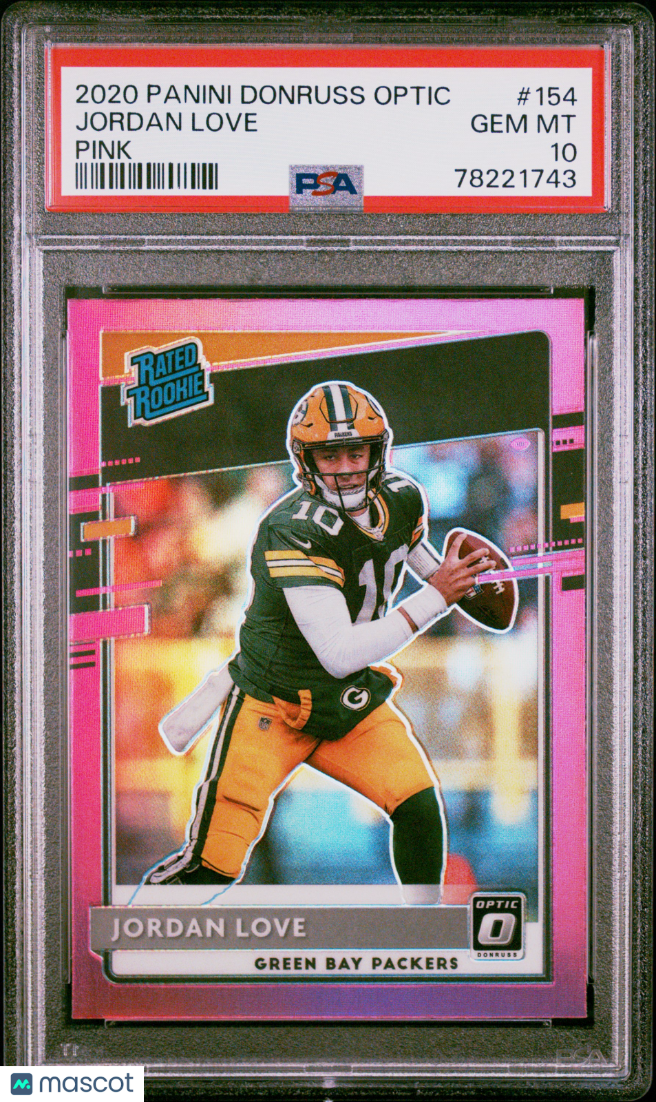 Jordan Love - 2020 Panini Donruss Optic Pink PSA 10 Rookie GEM MINT