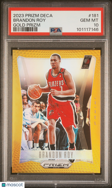 Brandon Roy - 2023 Panini Prizm Deca Gold PSA 10