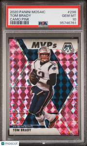 Tom Brady - 2020 Panini Mosaic Camo Pink PSA 10