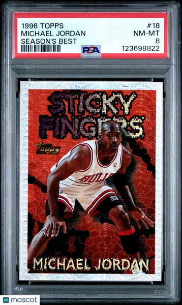 Michael Jordan - 1996 Topps Season's Best PSA 8