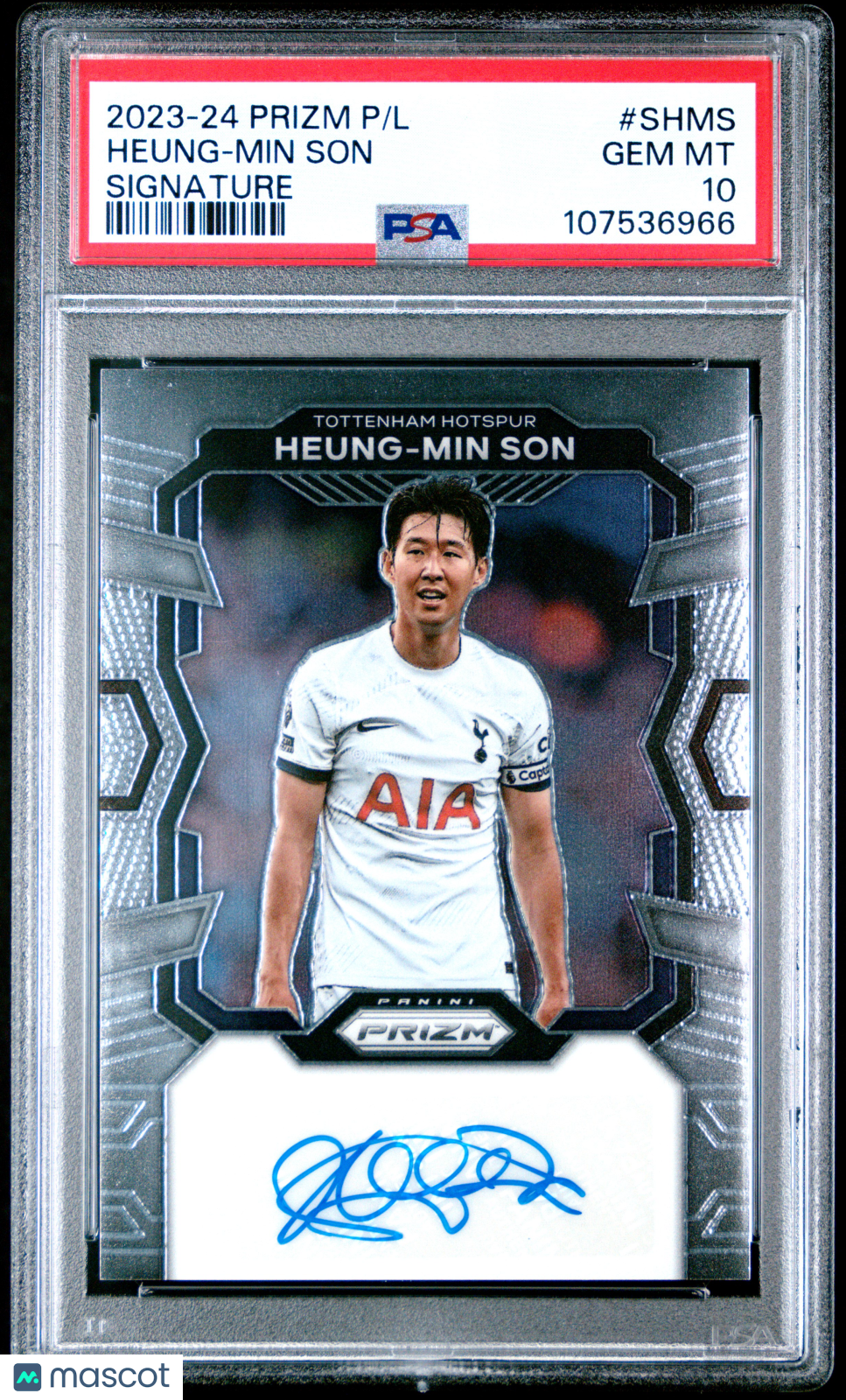 Heung-Min Son - 2023-24 Panini Prizm Premier League Signatures PSA 10