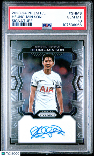 Heung-Min Son - 2023-24 Panini Prizm Premier League Signatures PSA 10