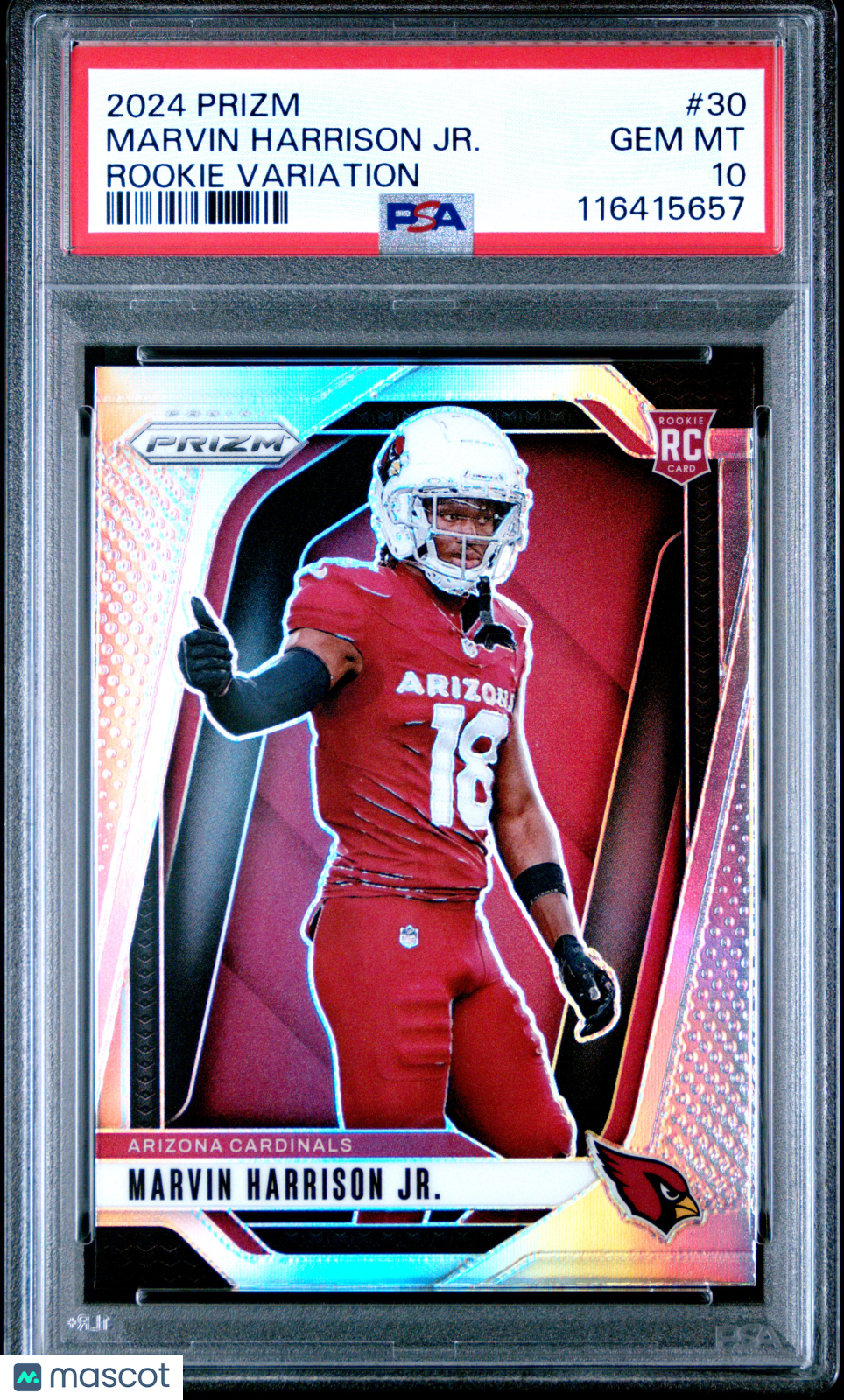 Marvin Harrison JR. - 2024 Panini Prizm Rookie Variation PSA 10