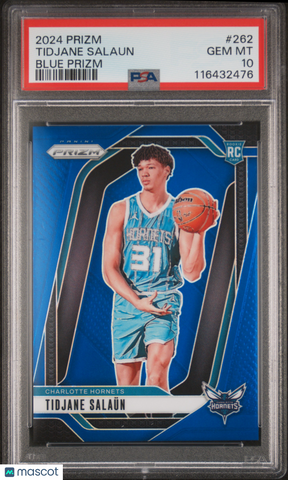 Tidjane Salaun - 2024 Panini Prizm Blue PSA 10