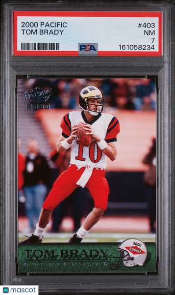 Tom Brady - 2000 Pacific Rookie #403 PSA 7