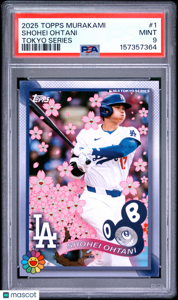 Shohei Ohtani - 2025 Topps Takashi Murakami + MLB World Tour Tokyo Series PSA 9