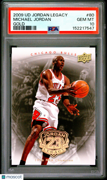 Michael Jordan - 2009 Upper Deck Jordan Legacy Gold PSA 10