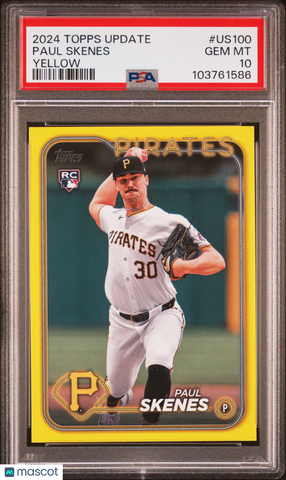 Paul Skenes - 2024 Topps Update Yellow PSA 10