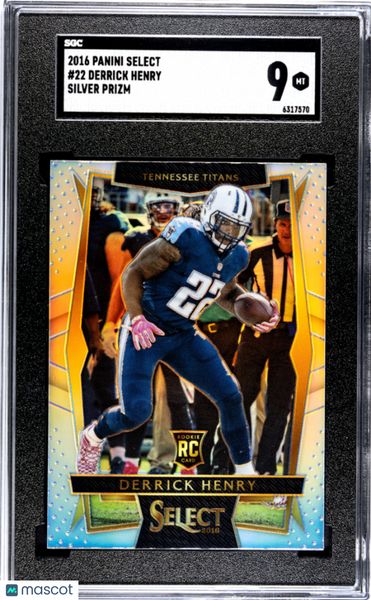 Derrick Henry - 2016 Panini Select Silver Prizm SGC 9