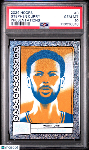 Stephen Curry - 2024 Panini NBA Hoops Presentations PSA 10