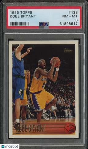 Kobe Bryant - 1996 Topps PSA 8