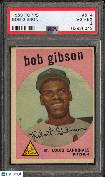Bob Gibson - 1959 Topps PSA 4