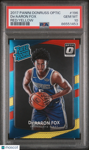 De'aaron Fox - 2017 Panini Donruss Optic Red Yellow PSA 10