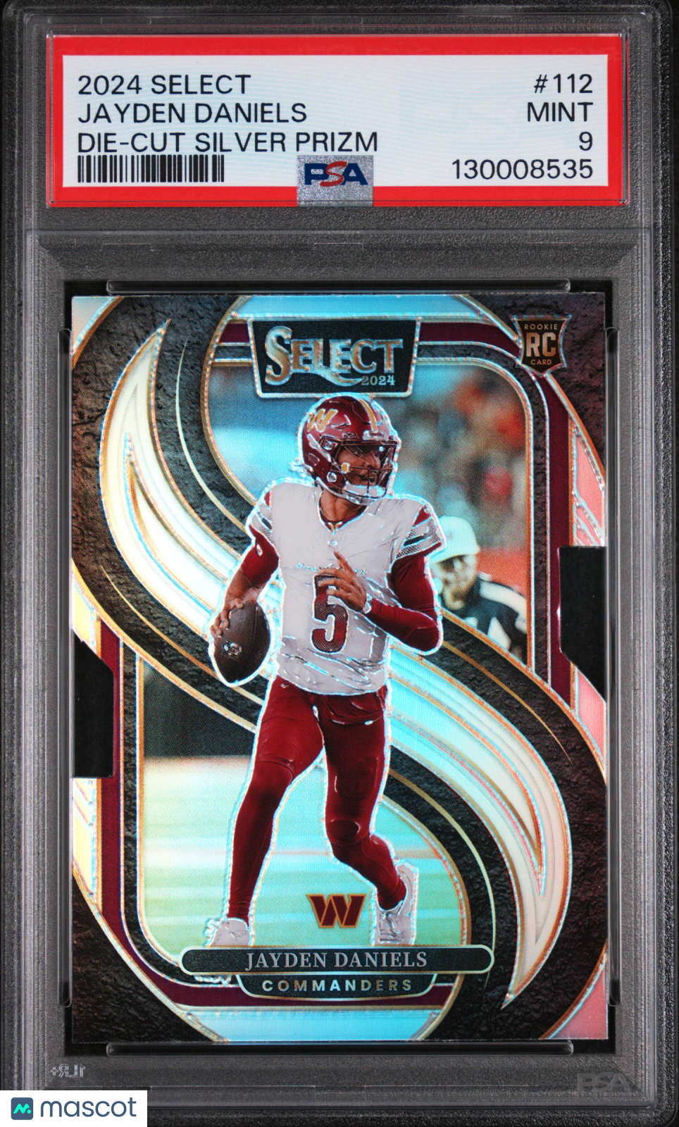 Jayden Daniels - 2024 Panini Select Die Cut Silver Prizm PSA 9