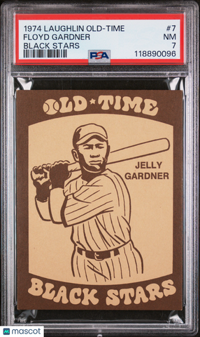 Floyd Gardner - 1974 Laughlin Old-Time Black Stars PSA 7