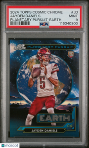 Jayden Daniels - 2024 Topps Cosmic Chrome Planetary Pursuit Earth PSA 9