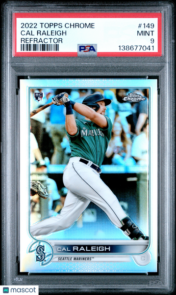 Cal Raleigh - 2022 Topps Chrome Refractor PSA 9