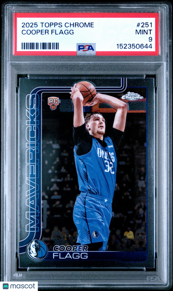 Cooper Flagg - 2025 Topps Chrome PSA 9