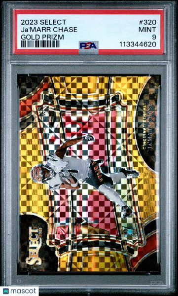 Ja'marr Chase - 2023 Panini Select Gold Prizm PSA 9 6/10