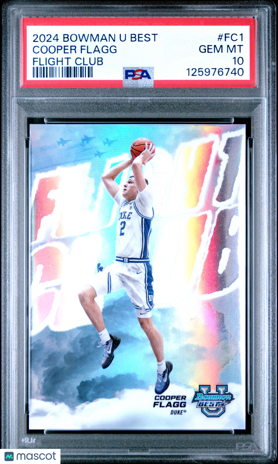 Cooper Flagg - 2024 Bowman University Best Flight Club PSA 10