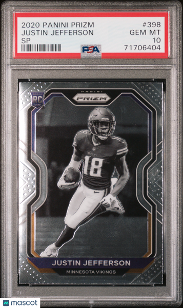 Justin Jefferson - 2020 Panini Prizm Variation PSA 10