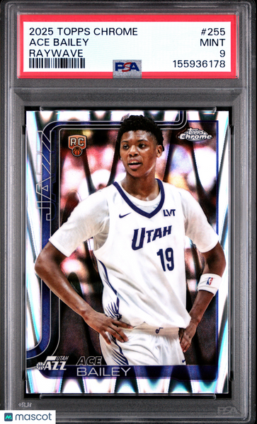 Ace Bailey - 2025 Topps Chrome Raywave PSA 9