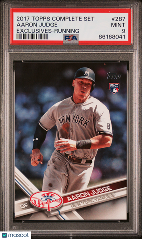 Aaron Judge - 2017 Topps Complete Set Exclusives Running PSA 9