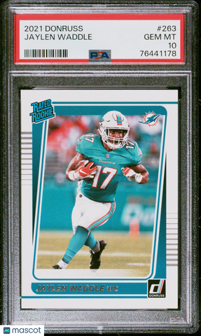 Jaylen Waddle - 2021 Panini Donruss PSA 10