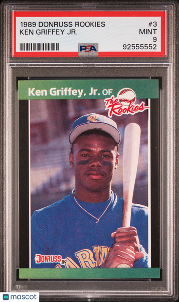 Ken Griffey JR. - 1989 Donruss Rookies PSA 9