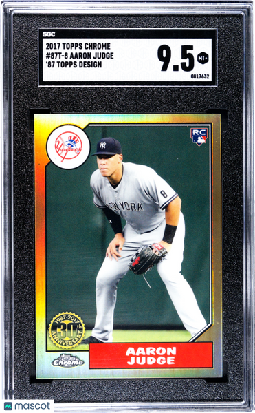Aaron Judge - 2017 Topps Chrome '87 Design SGC 9.5