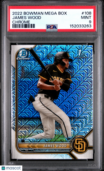 James Wood - 2022 Bowman Mega Box Chrome PSA 9