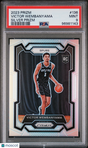 Victor Wembanyama - 2023 Panini Prizm Silver PSA 9