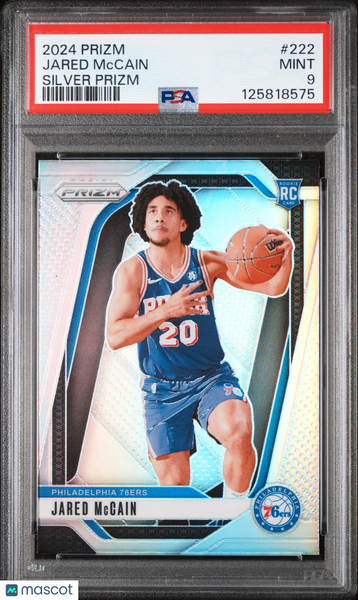 Jared Mccain - 2024 Panini Prizm Silver PSA 9