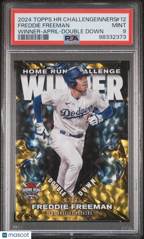 Freddie Freeman 2024 Topps Home Run Challenge Winners Double Down PSA 9 03/25