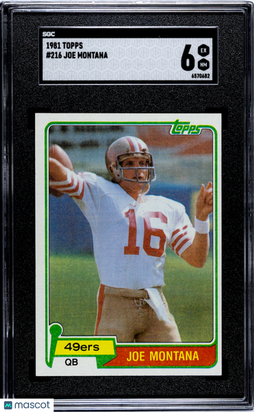 Joe Montana - 1981 Topps SGC 6