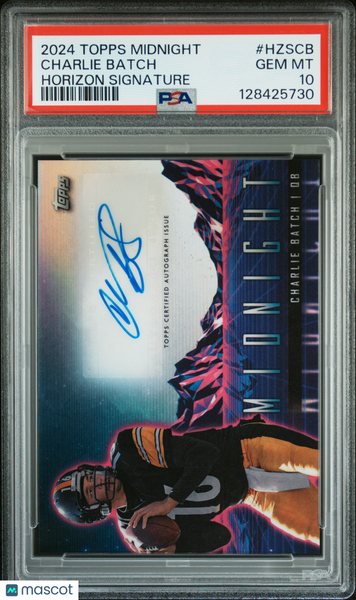 Charlie Batch - 2024 Topps Midnight Horizon Signatures PSA 10