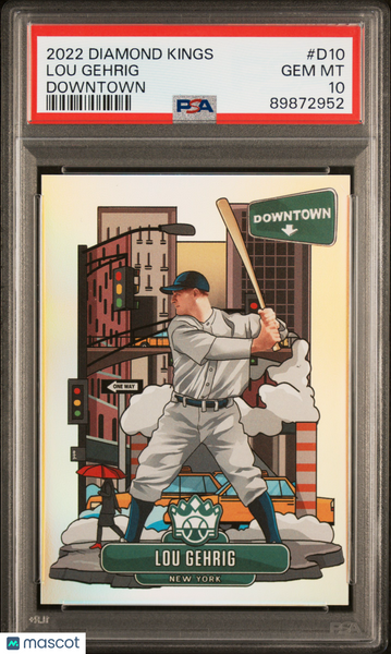 Lou Gehrig - 2022 Panini Diamond Kings Downtown PSA 10