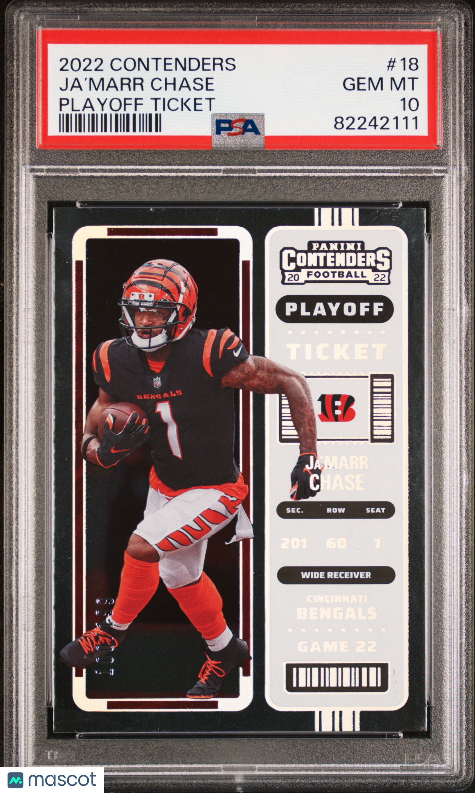 Ja’Marr Chase - 2022 Panini Contenders Playoff Ticket PSA 10