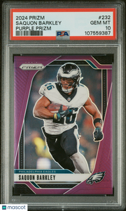 Saquon Barkley - 2024 Panini Prizm Purple PSA 10